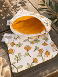Handmade Pouch | Medium Yellow - Fairway Faith Apparel Co