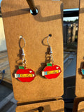 Teacher Earring | Silver Apple