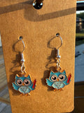 Teacher Earring | Silver Owl